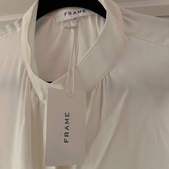 FRAME Offwhite Evie Blouse XL - Picture 2 of 3